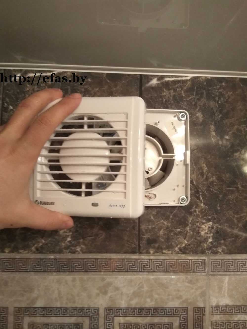 Монтаж вентилятора в ванной