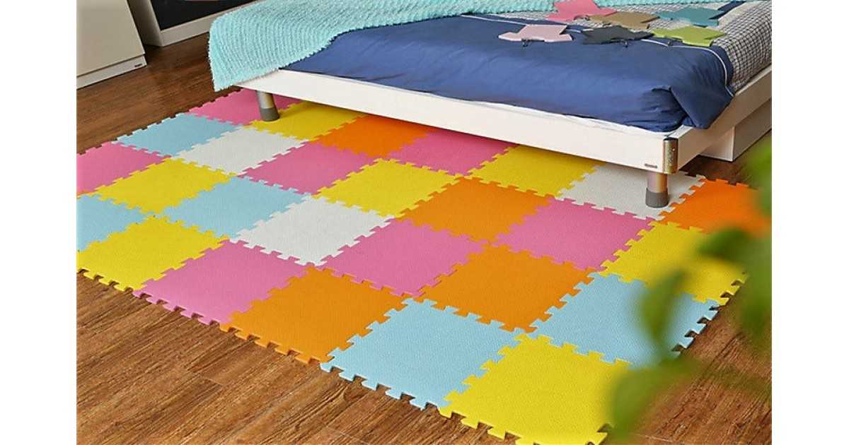 Мягкий пол для детских комнат и теплый коврик пазл