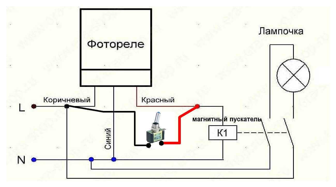 Схема подключения фотореле для уличного освещения - tokzamer.ru