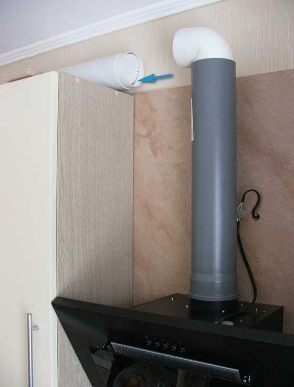 Установка вытяжки для кухни с отводом в вентиляцию своими руками