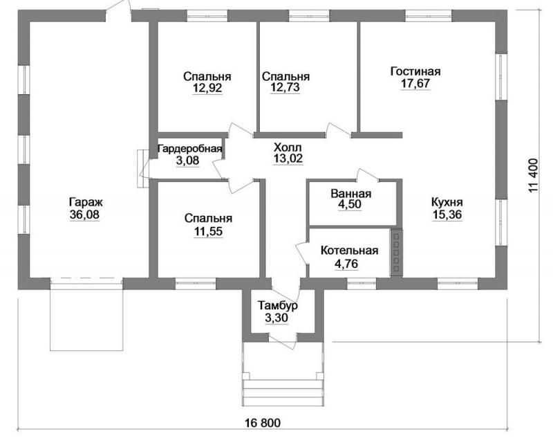 Как выбрать или разработать проект одноэтажного дома с тремя спальнями Что надо чтобы проживание было комфортным а строительство - приемлемым по цене