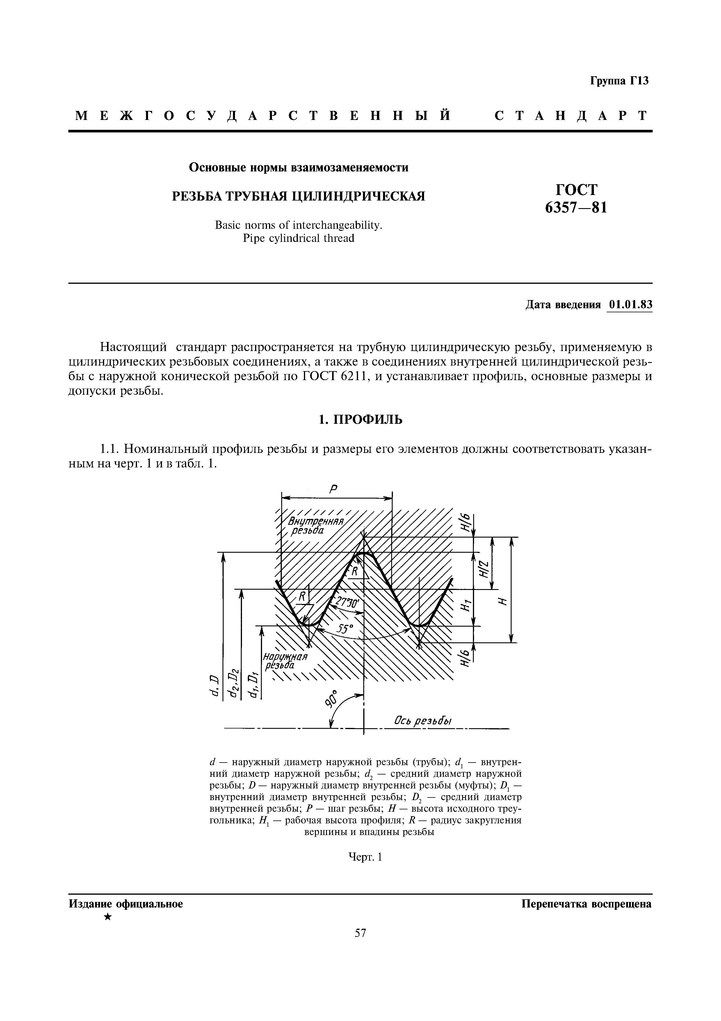 Резьба трубы 1 3. Резьба Трубная коническая ГОСТ 6357-81. Резьба дюймовая цилиндрическая ГОСТ 6357-81. Резьба Трубная цилиндрическая дюймовая. Трубная цилиндрическая резьба ГОСТ.