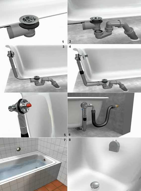 Установка смесителя в ванной: инструкции по монтажу на стену и на бортик ванны