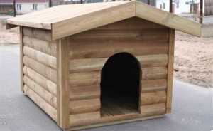 Будки для собак (52 фото): особенности рубленной собачьей конуры, красивые большие будки с вольером, маленькие деревянные будки с навесом для щенков