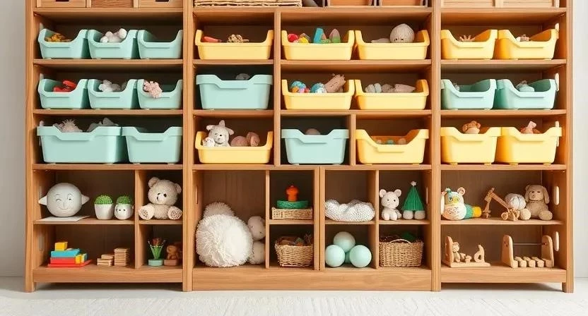 Как организовать хранение игрушек в детской комнате