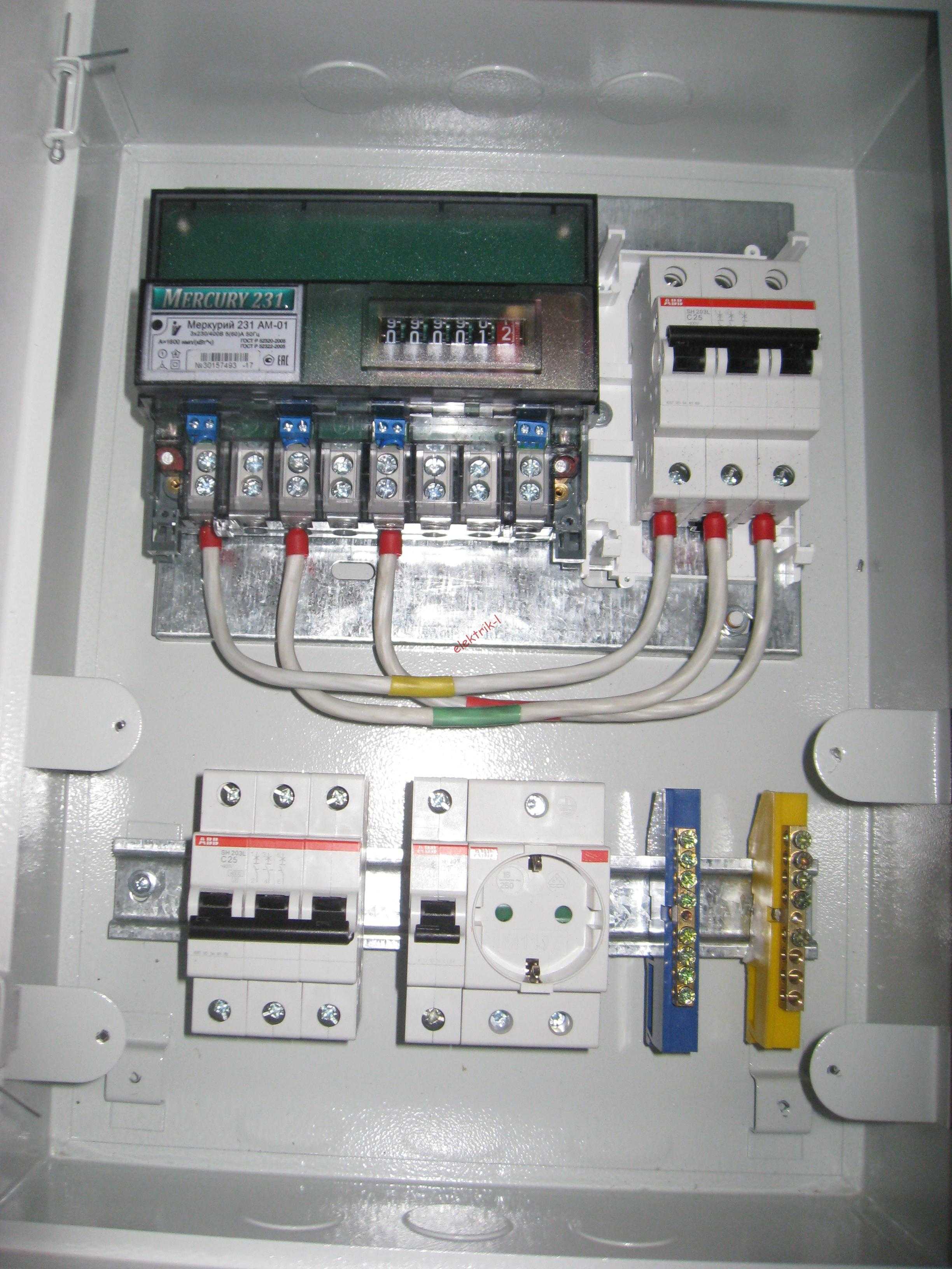 О щитках для электросчетчиков и автоматов: щит электрический - монтаж и обслуживание