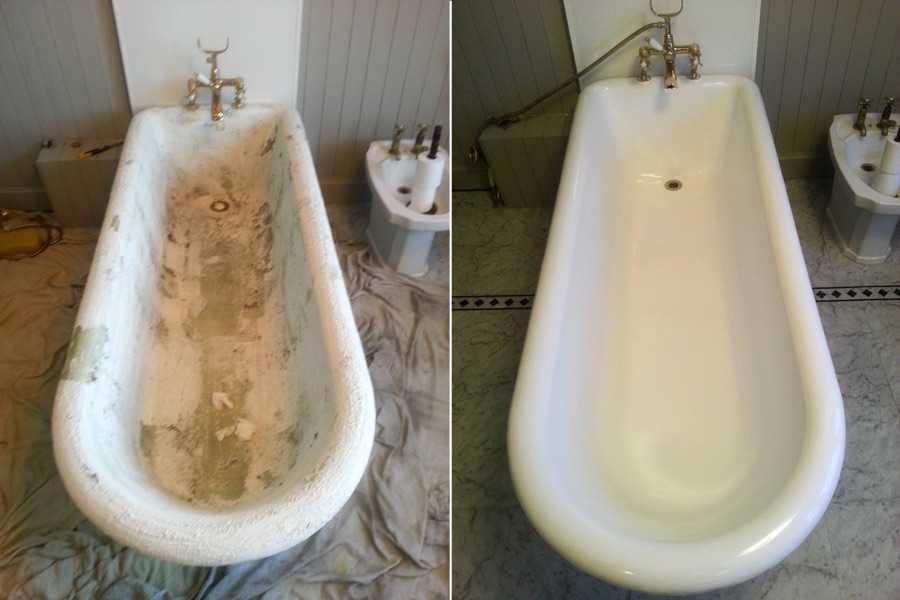 Ремонт чугунной ванны: как отремонтировать своими руками
