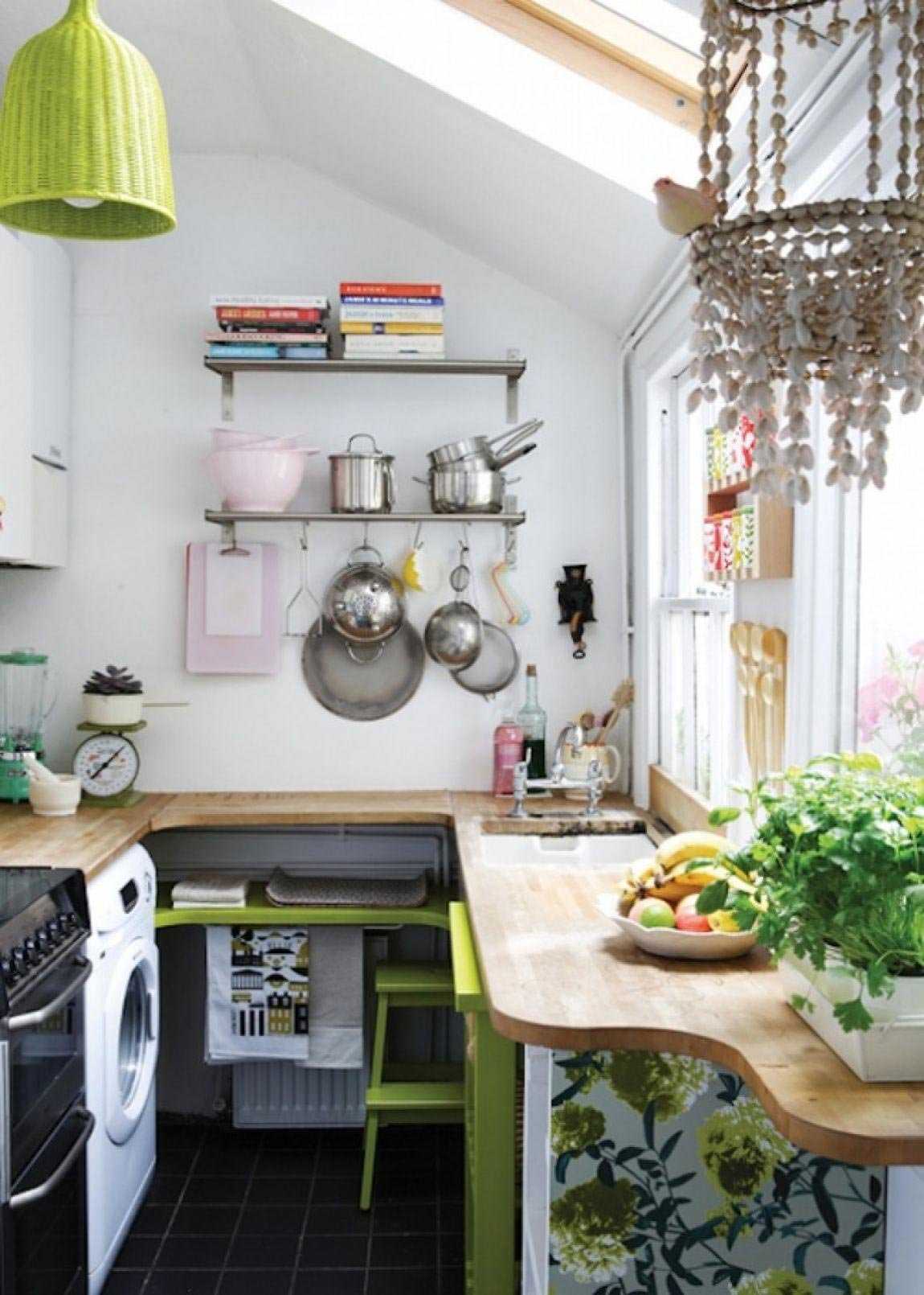 Дизайн маленькой кухни: красивые решения