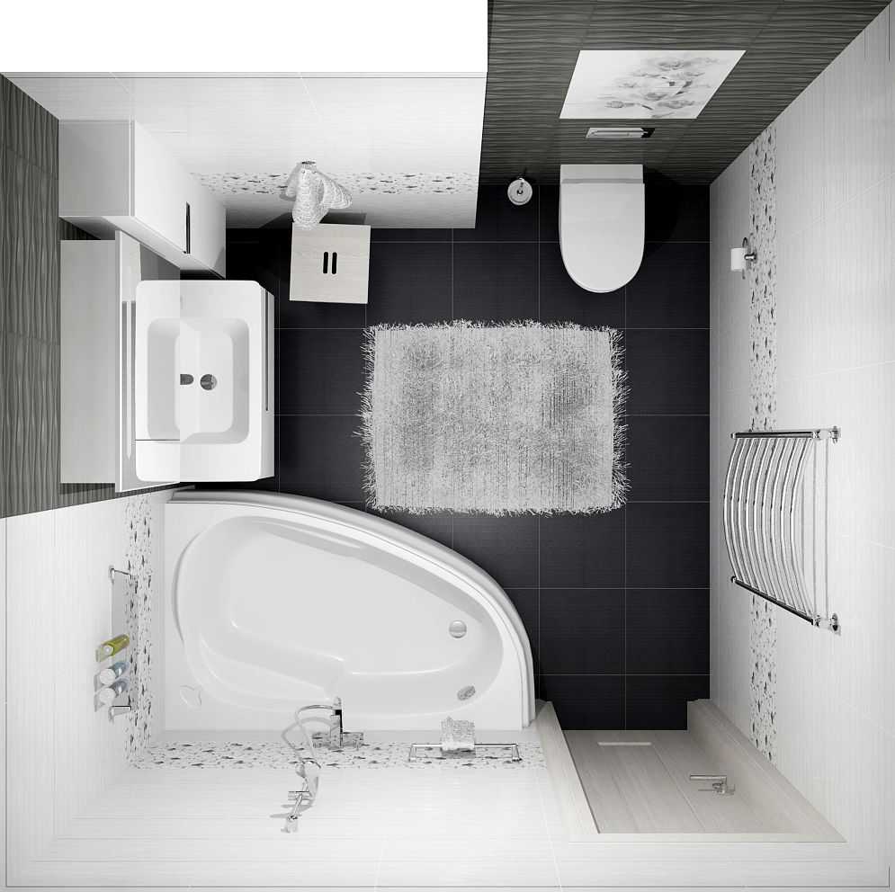 Дизайн маленькой ванной комнаты - фото примеров