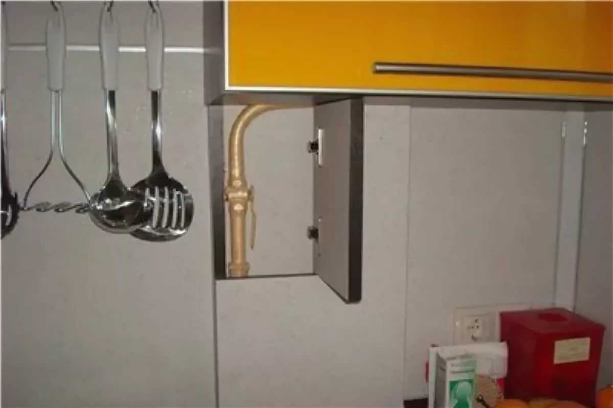Как спрятать газовую трубу на кухне – различные способы решения задачи. пошаговое фото-инструкция