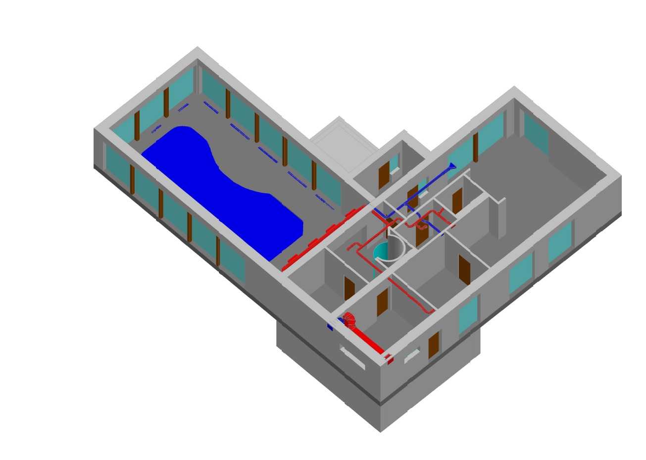 Расчет схемы вентиляции бассейна: проектирование, оборудование, вытяжки