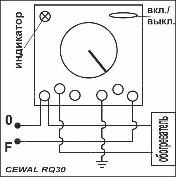 Терморегулятор cewal схема подключения