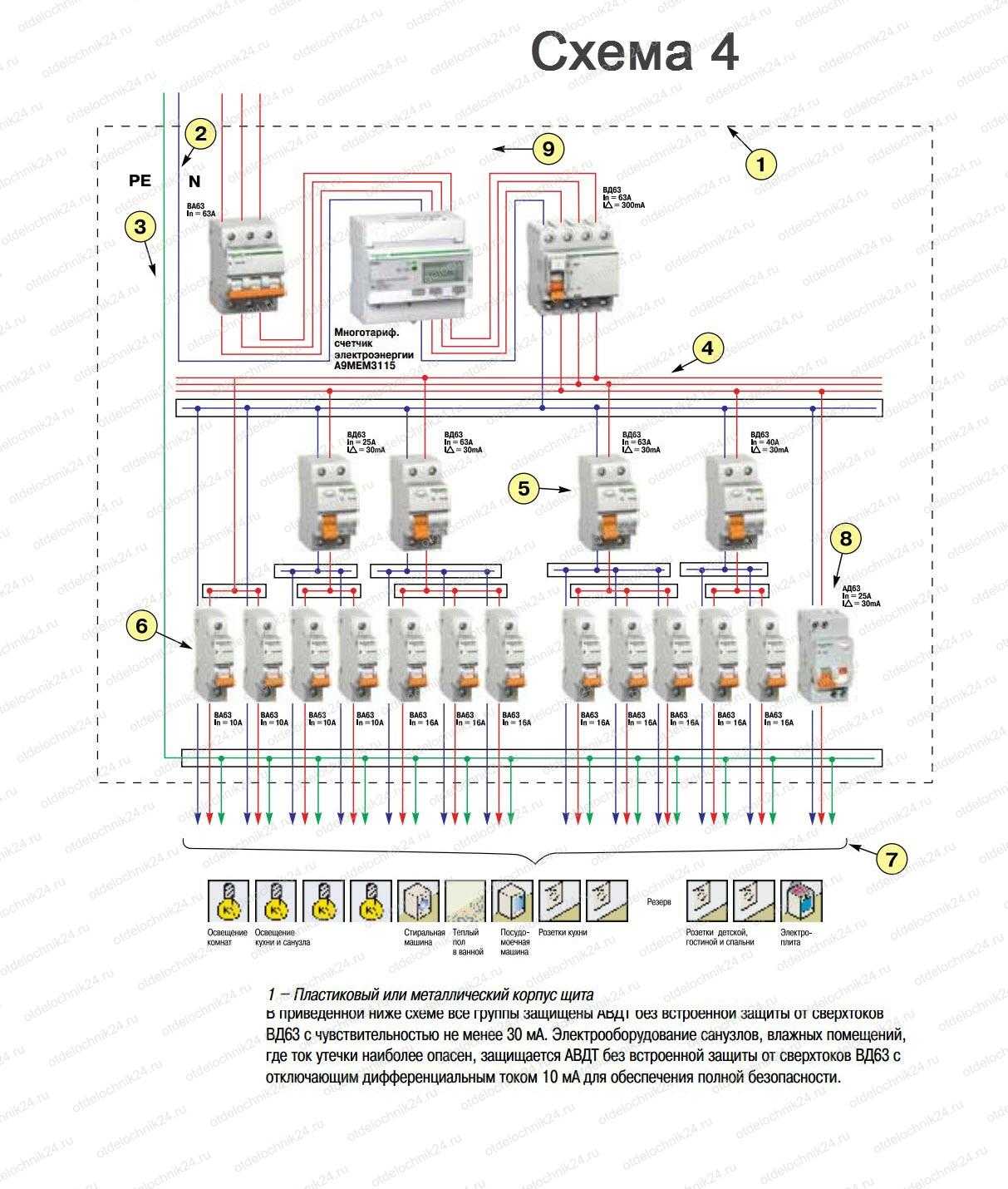 Схема подключения узо: правильный монтаж в двухпроводной сети
