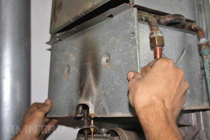 Ремонт теплообменника газовой колонки методом пайки