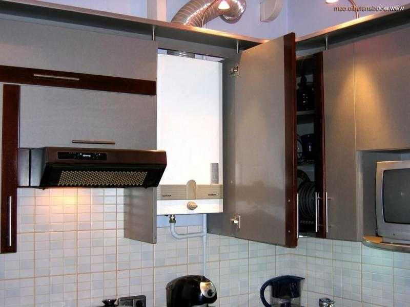 Как спрятать газовый котел на кухне, варианты, фото » интер-ер.ру