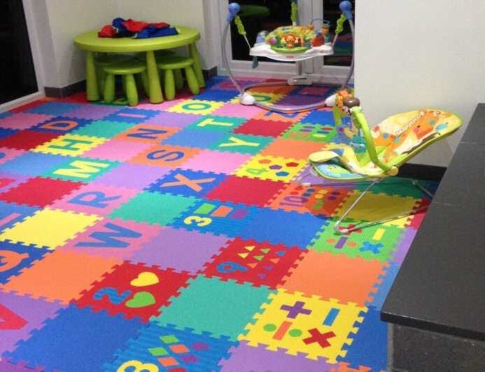 Мягкий пол для детских комнат: свойства, размеры, уход, как собрать