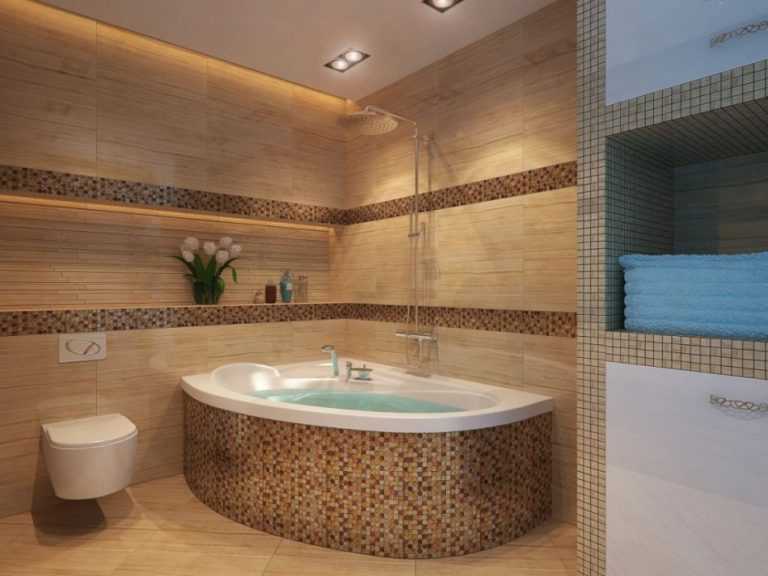 Каким должен быть дизайн ванной комнаты площадью 3 кв. м.