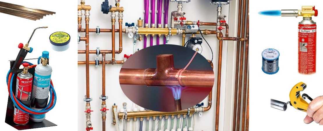 Медные трубы для отопления и водопровода: установка и особенности монтажа