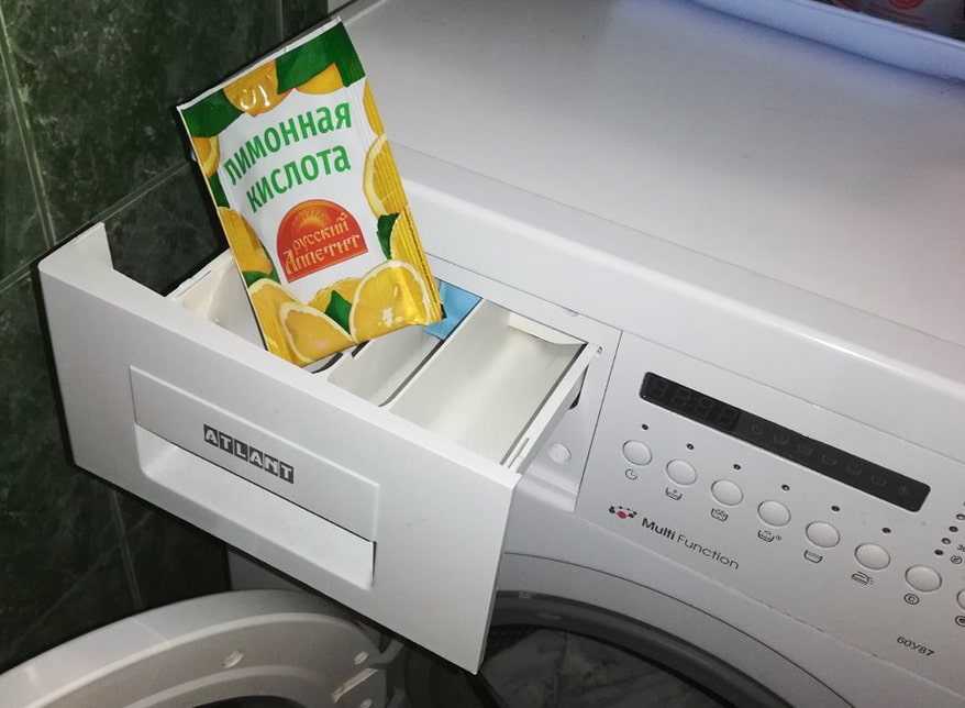 Как почистить стиральную машину лимонной кислотой, способы и последовательность действий