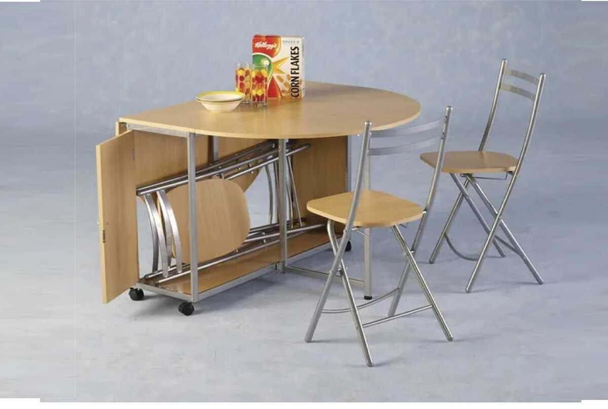 Круглый стол для кухни: какие бывают, фото реальных интерьеров