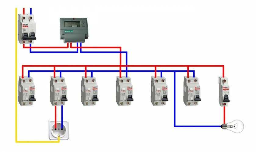 Как подключить дифавтомат в однофазной сети - схема и порядок подключения